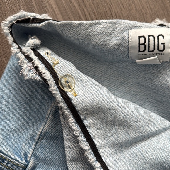 BDG Urban Outfitters Patchwork Denim Wrap Skirt Size Small - Picture 7 of 8